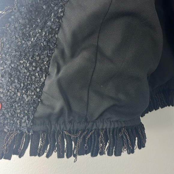 Lafayette 148 Textured Open Front Fringe Wool Blend Blazer Jacket Size 4 Career - Picture 8 of 12